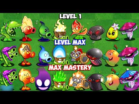 Random 42 Pea & New Plants LEVEL 1 vs MAX LEVEL vs M200 - Who Will Win? - Pvz 2 Plant vs Plant