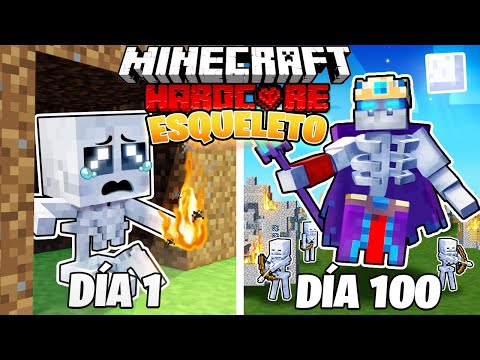 I SURVIVED 100 DAYS as a SKELETON in MINECRAFT HARDCORE!