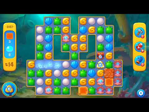 Fishdom Easy Level 9167 (with full seashell) @choraelmin