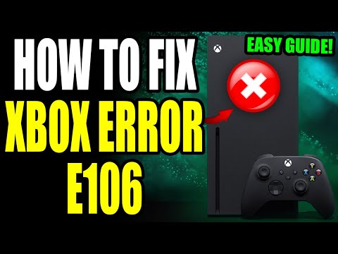 How To Fix Xbox Error E106 "Something went wrong"! Xbox Startup Error E106 Easy Fix!