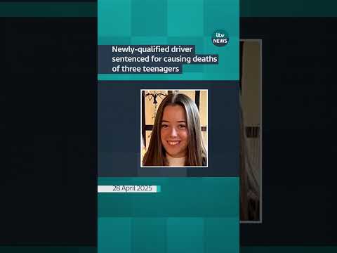 Newly-qualified driver sentenced for causing deaths of three teenagers |  ITV News  #itvnews
