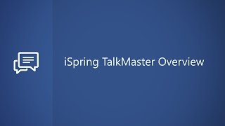 Getting Started with iSpring TalkMaster