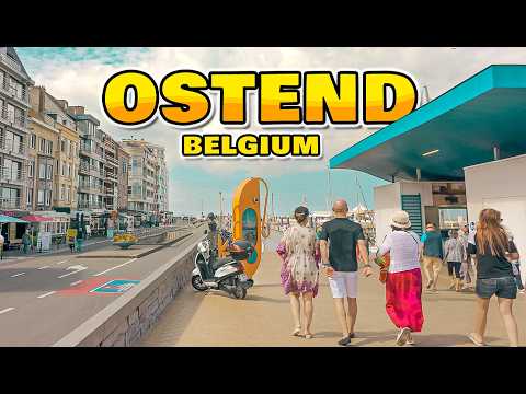 OSTEND 🇧🇪 BELGIUM The City by the Sea | Ostend Beach and Promenade Summer Walking Tour 4K 2025