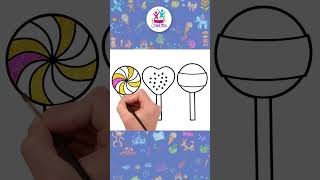 Como Desenhar Pirulitos! 🍭 #shorts #aprenderadesenhar  #chikiartbrazil