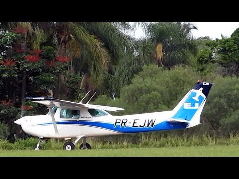 Avião Cessna 152 Airplane Takeoff | EJ Escola de Aviação Civil Itápolis SDIO PR-EJW Video
