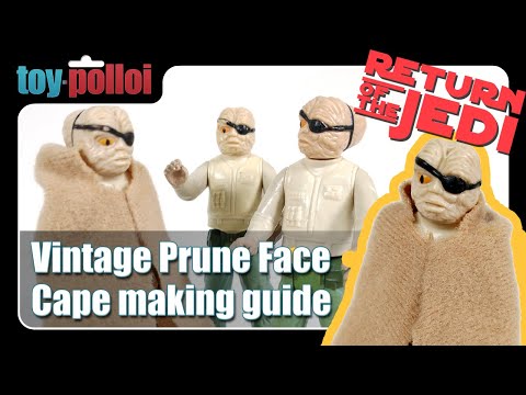 Vintage Star Wars Prune Face replacement cape guide - Toy Polloi