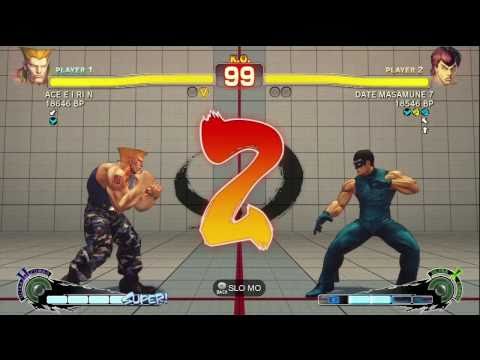伊達政宗 [フェイ] vs エース・エイリン [ガイル] kao 1976 [リュウ] SSF4 日本語ランクマッチ - TRUE-HD