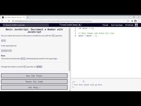 14 Learn Basic Javascript Decrement A Number With Javascript
