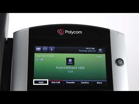 Polycom VVX 601 - Hold and Resume a Call