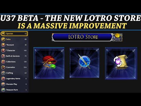 LOTRO: U37 Beta New Lotro Store - First Look at a Massively Improved Lotro Store