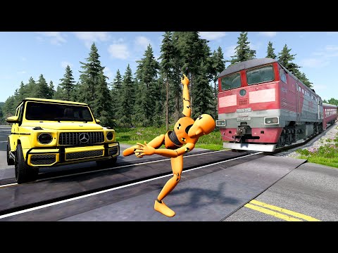 Dummy's Bad Day 😱 - Train Accidents #5 | BeamNG.drive