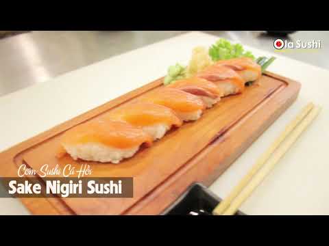 Hướng dẫn làm cơm Sushi Cá Hồi | Tự Học Món Nhật - Bài: 7