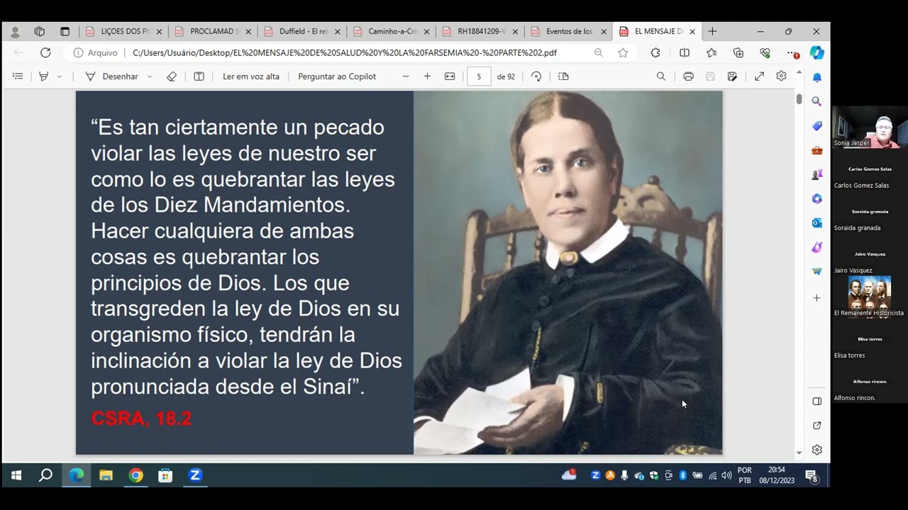 "EL MENSAJE DE SALUD Y LA FARSEMIA". David Salcedo.