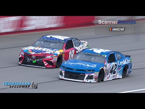Larson and Busch battle for wild win