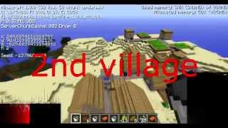 preview picture of video 'Minecraft Awesome Seed- 5 Surface Dungeons And 2 Villages Near Spawn Point (with coordinates)'