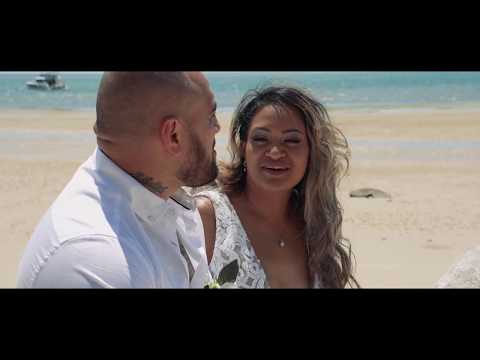 Fraser Island Secret Elopement Tala and Kilisitina married at Kingfisher Bay Resort