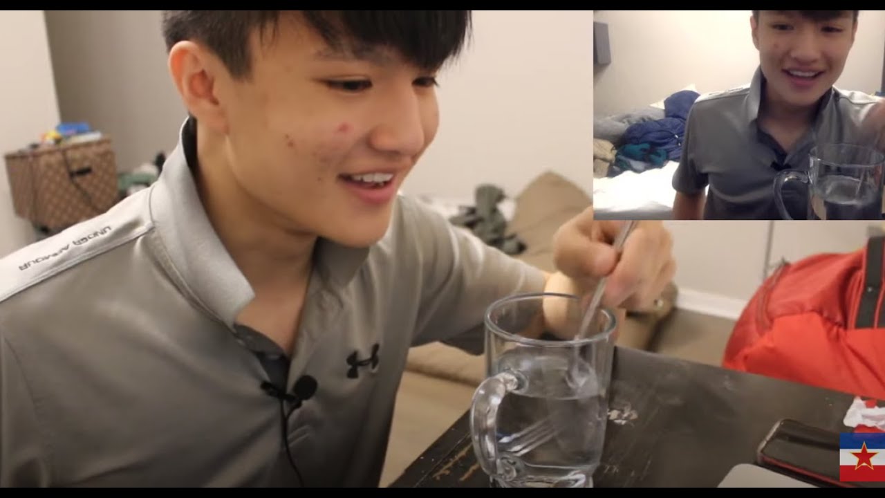 Drinking cup of water with a fork Full VOD
