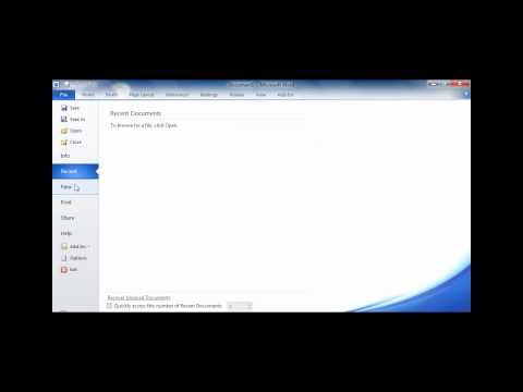 Microsoft Word 2010 - Quick demo (HD)