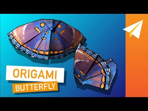 Origami butterfly that flies - learn how to fold monarch