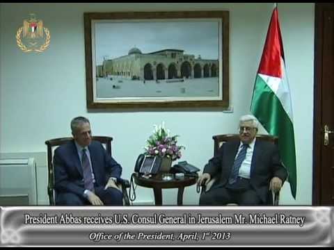 President Abbas receives US. Consul General in Jerusalem Mr. Michael Ratney