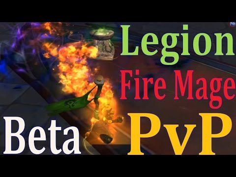 Legion Beta Fire Mage PvP - 2v2 and 3v3 - Hot Hands