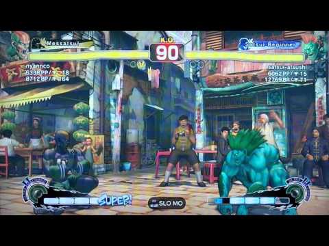 SSF4 AE 2012: nyannco (Dhalsim) vs satsui-atsushi (Blanka)