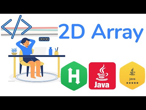 Hackerrank Java 2d Array Certification Gold Badge