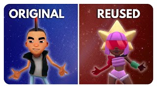 Reused Animation Characters in Subway Surfers
