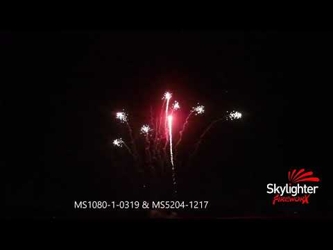 MS1080-1-0319 - 20mm 25sh Red Tail Comet (25sec) & MS5204-1217 - 20mm, 49sh Time Rain Comet (13sec)