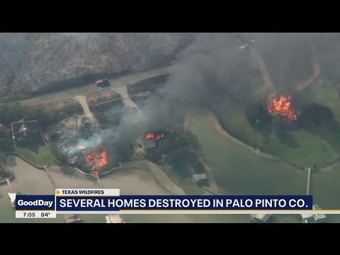 Wildfire destroys homes near Possum Kingdom Lake