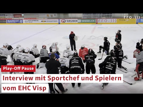 Play-off Unterbrechung wegen des Corona-Virus: Besuch beim EHC Visp
