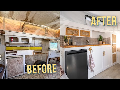 30 DAY CARAVAN RENO | Full Tour: 47 Year Old Viscount Rebuild