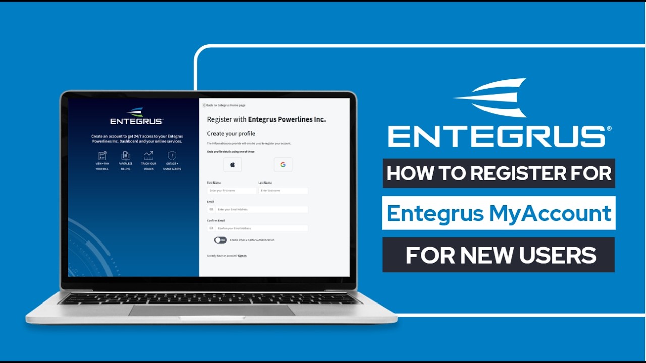Registering to MyAccount - New Users