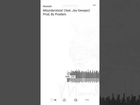Shoneyin Ft Jay Gwuapo - Misunderstood