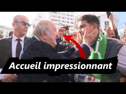 🇩🇿 Accueil populaire, chaleureux et exceptionnel pour le président Tebboune à Constantine