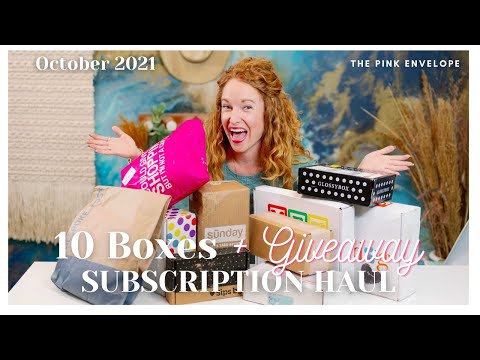 Subscription Box Haul - 10 Boxes that you will love! - October Box Haul