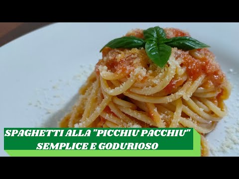 PASTA alla PICCHIU PACCHIU - La salsa siciliana semplice e veloce