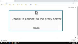 How to Fix All Error of Enable to Connect to the Proxy Server (Internet Issue)