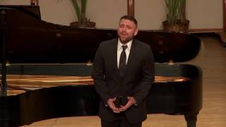 Gerardo Ortega, Tenor, sings Bizet's "Je Crois Entendre Encore"