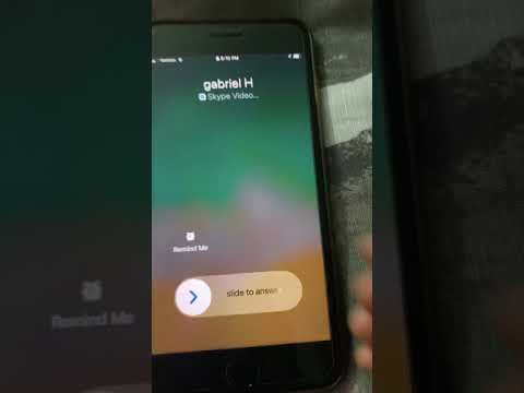Skype incoming call video