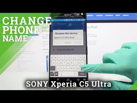Rename SONY Xperia C5 Ultra - How to Set New Device Name