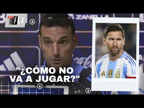 "LEO JUEGA": Lionel Scaloni en la previa al último partido de Messi por eliminatorias en Argentina
