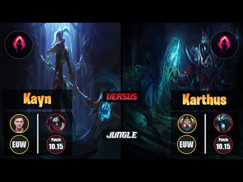 Selfmade KAYN (Jungle) [Dark Harvest] VS KARTHUS - Challenger EUW Patch 10.15