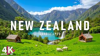 New Zealand 4K - Milford Sound & Fiordland, Misty Fjords & Natural Calm | Relaxing Music