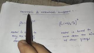 Homoleptic and Heteroleptic complexes