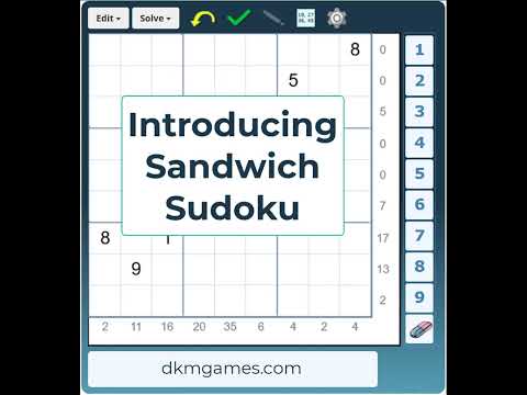 Introducing Sandwich Sudoku - YouTube