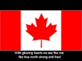 Oh Canada-Canadian national anthem-English ...