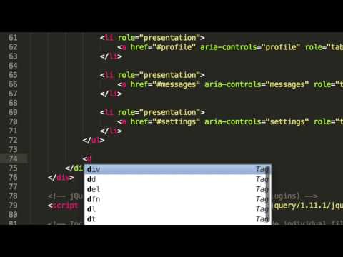 Bootstrap 3 Tutorial 85 - Togglable Tabs