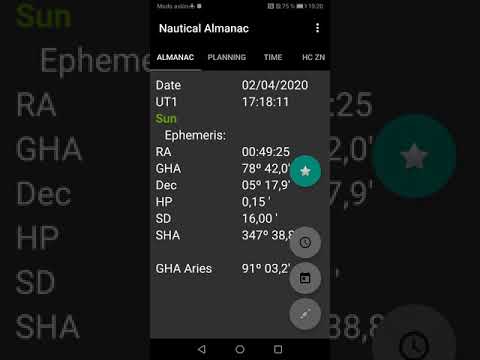 Nautical Almanac Video