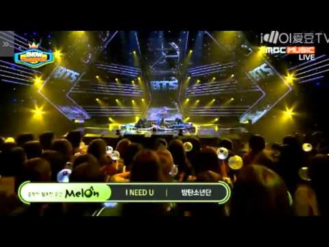 150513 BTS I NEED U + (BTS) with X  Show Champion